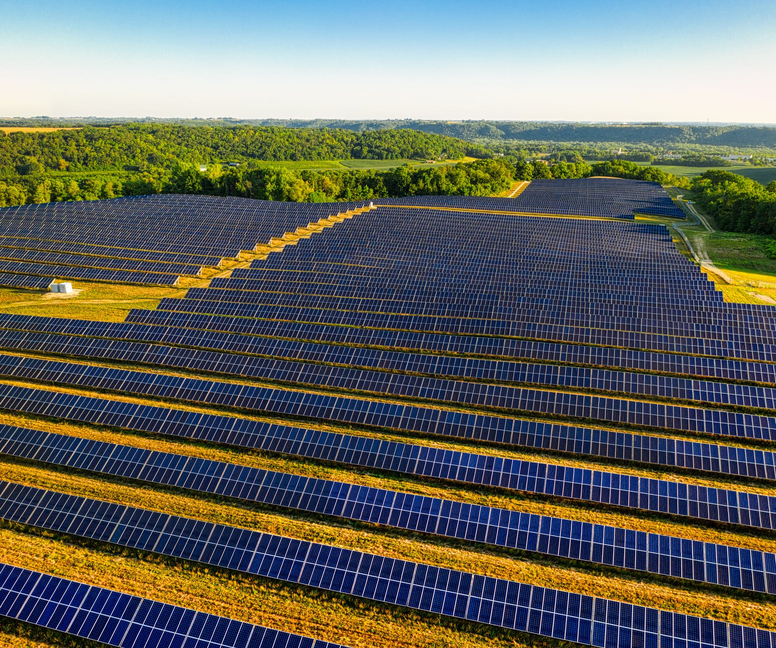 photography of solar energy farm