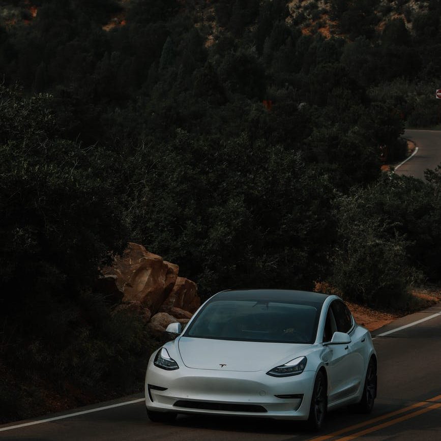 light road landscape sunset