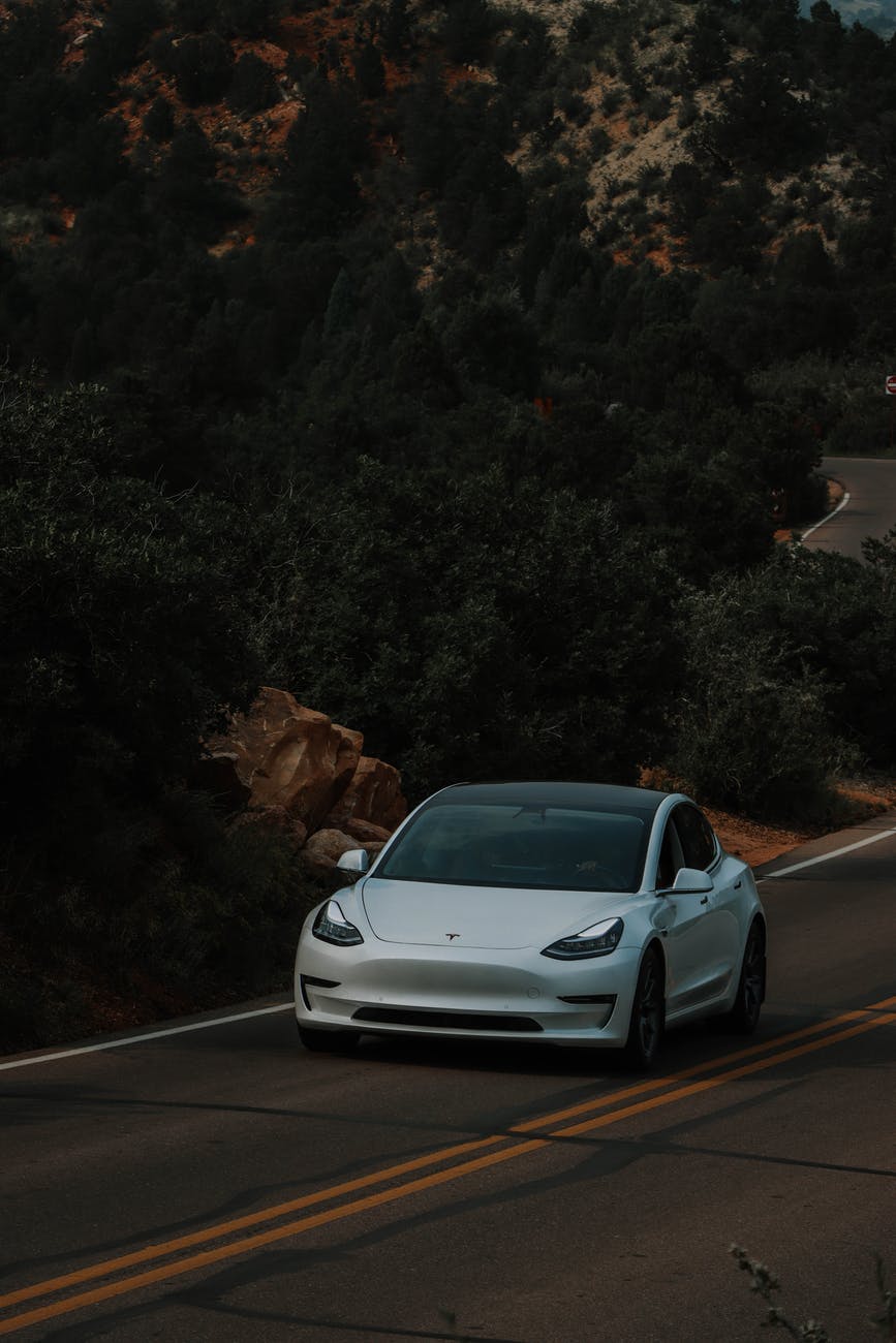 light road landscape sunset