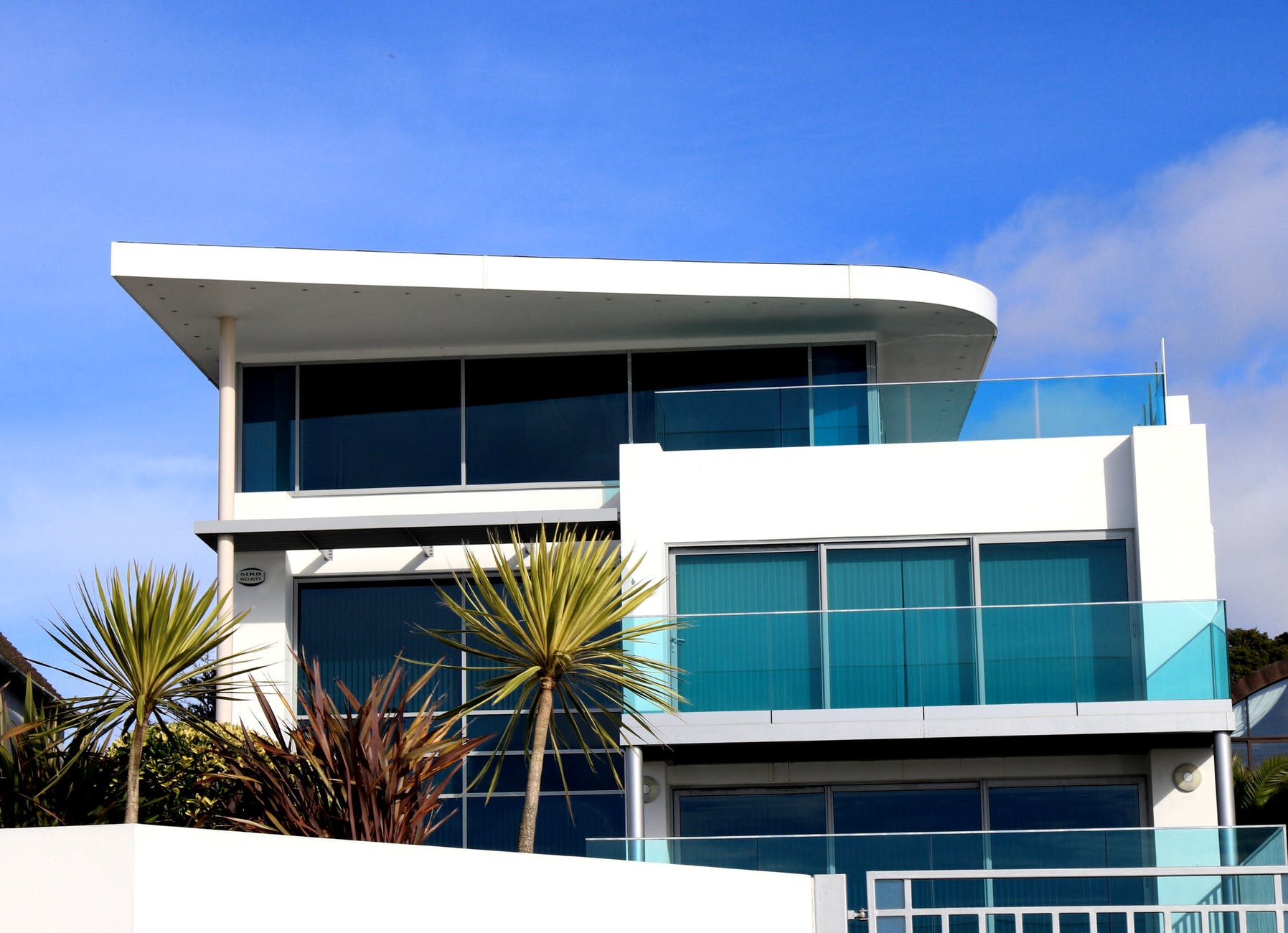 low angle view of balcony against sky