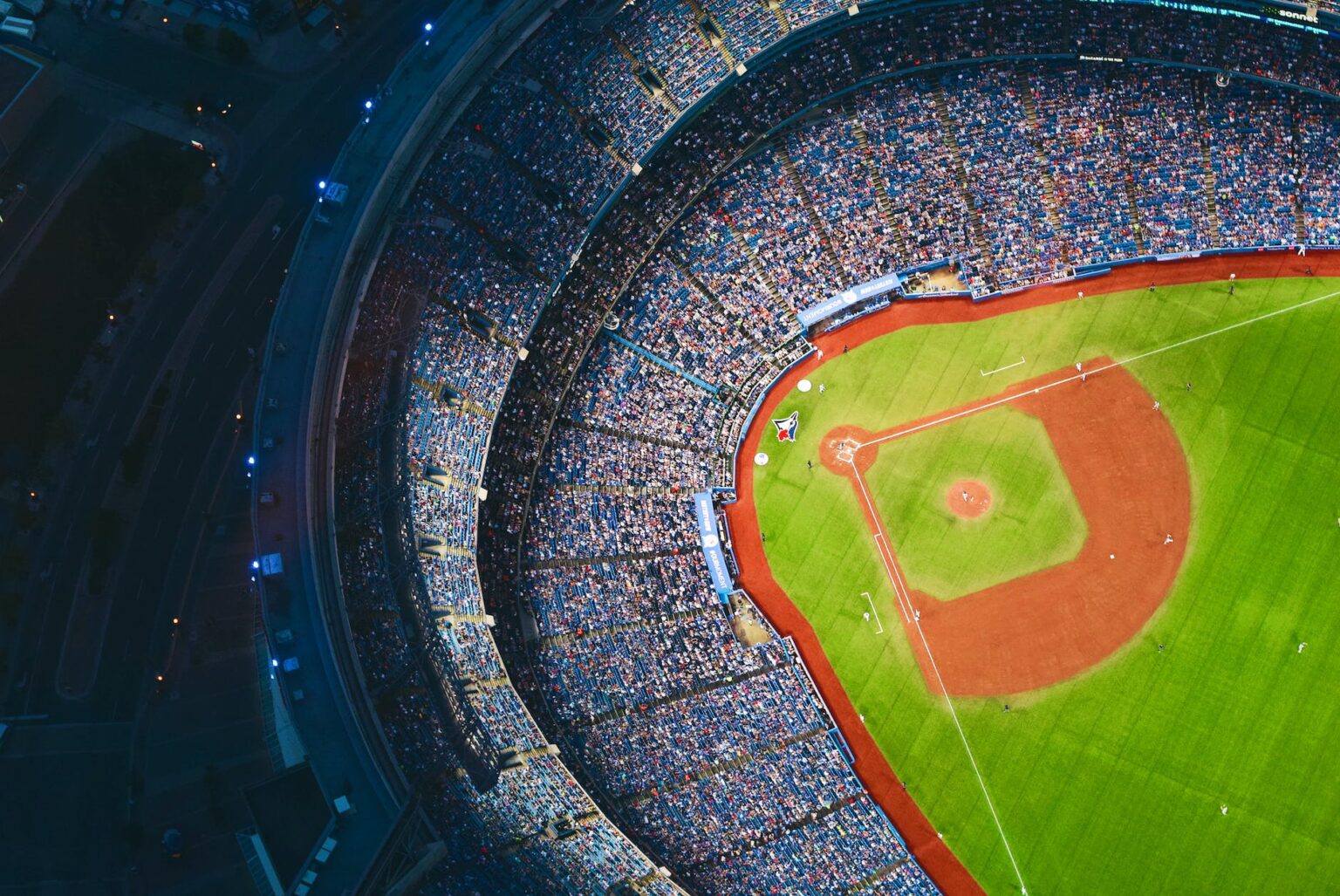 aerial view of sports stadium during daytime