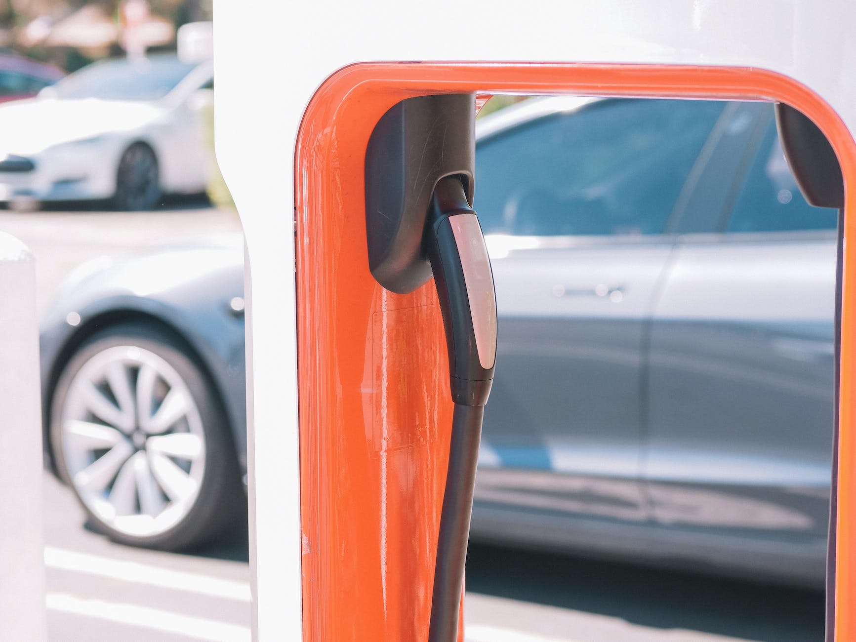 close up photo of tesla s charging station