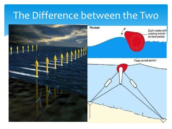 Difference Between Wave and Tidal Energy